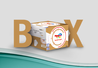 Vizualizácia úsporného balenia oleja Quartz Box